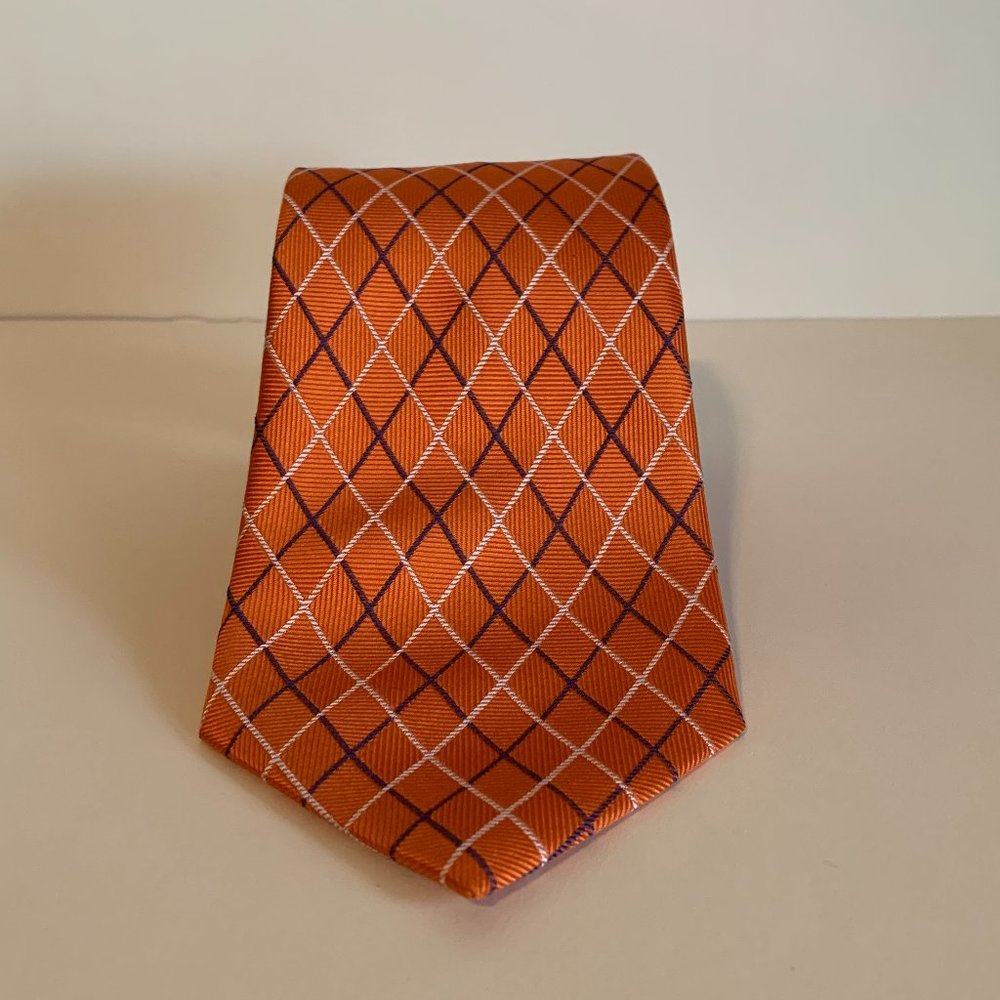 Duck Head Orange 100% Silk Men's Necktie